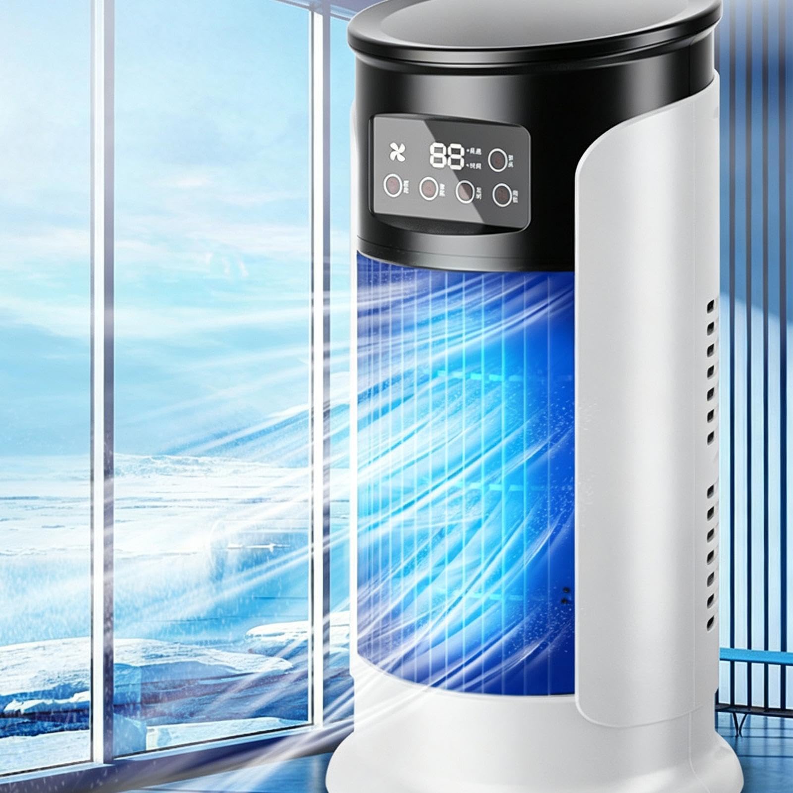 Ventilador Mesa Pequeño Carga USB Doméstica Con Humidificación Y