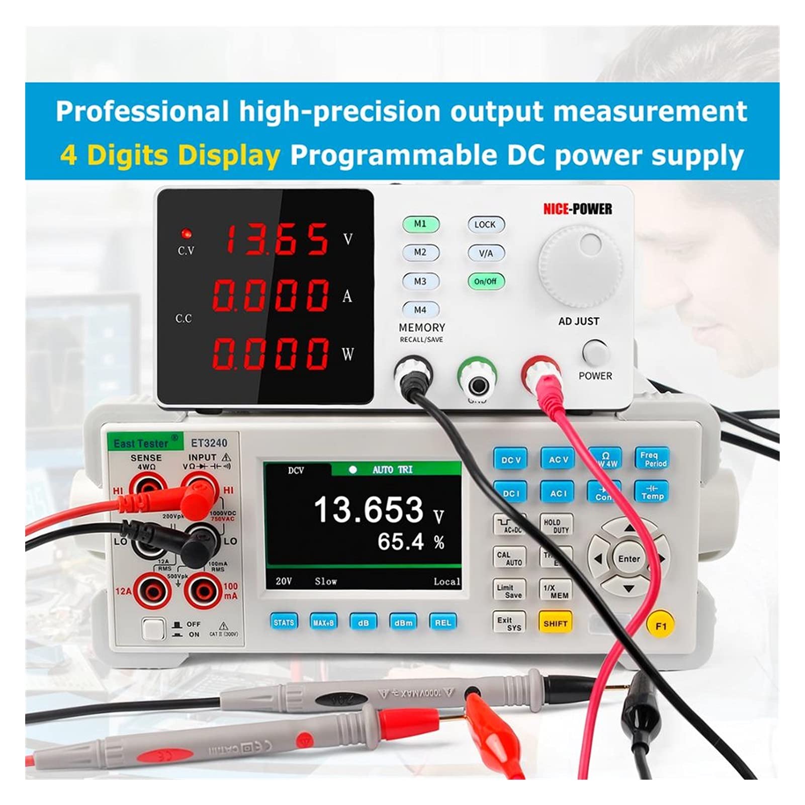 Fuente de Alimentación 3 0v 10a 60v 5a Programable corriente continua Fuente de alimentación Ajustable Función memoria alta precisión Cambio la fuente regulada(120V 3A,U-K)