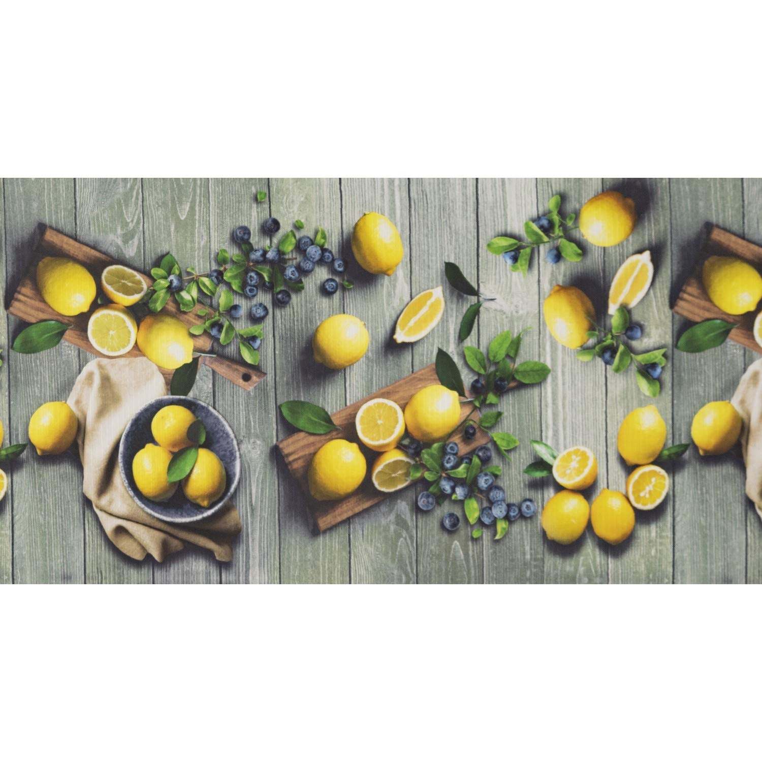 Tapis de cuisine WohnDirect Lemon 50x200cm antidérapant et lavable