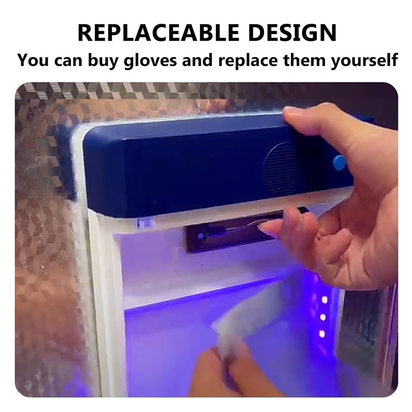 Macchina automatica per guanti, portatile, usa e getta, per mettere automaticamente i guanti 3s, da appendere, comoda sostituzione, per cucine e ristoranti