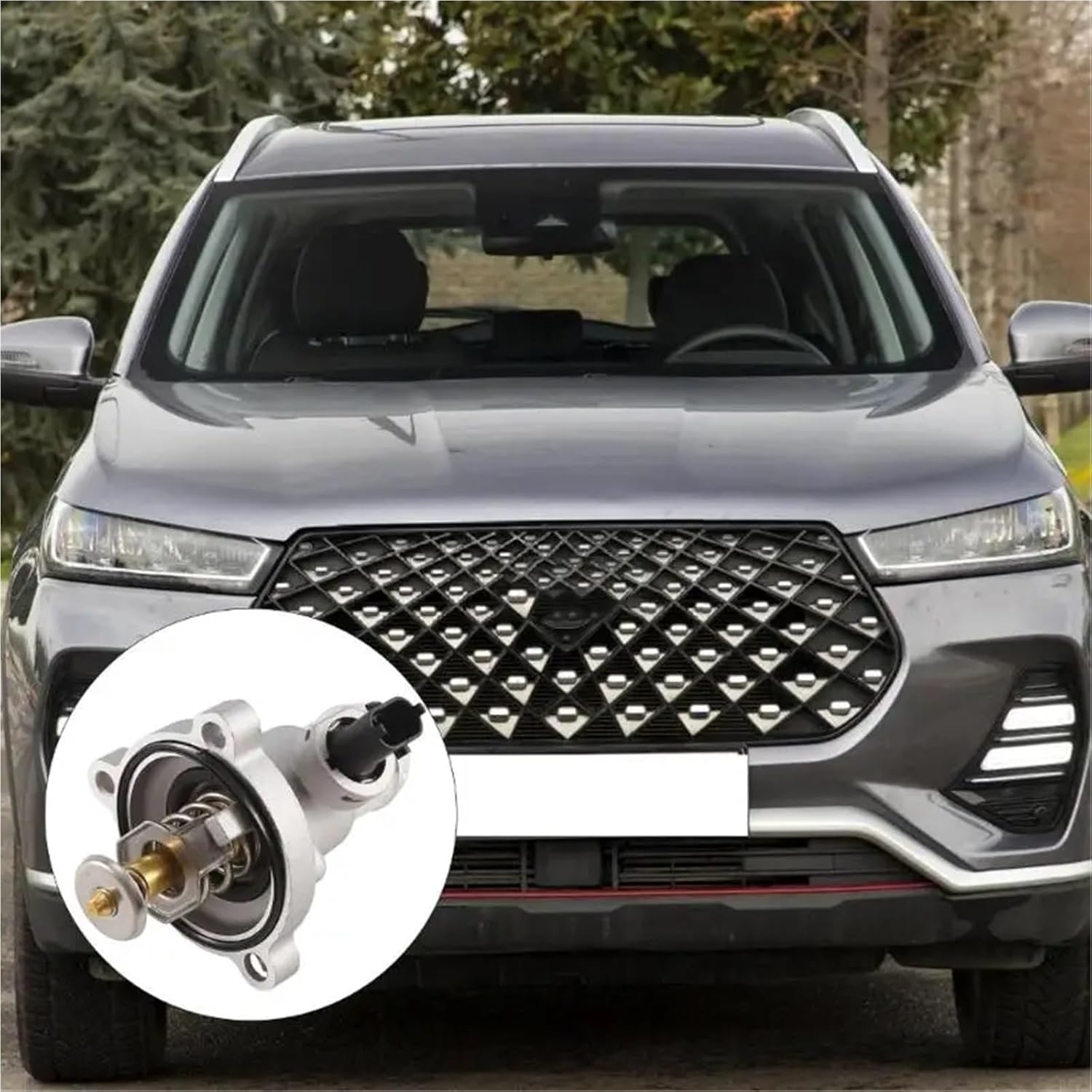 R58D 交換用カー電子サーモスタット Tiggo 7 Tiggo 8 金属構造サーモスタット F4J16-1306110 簡単取り