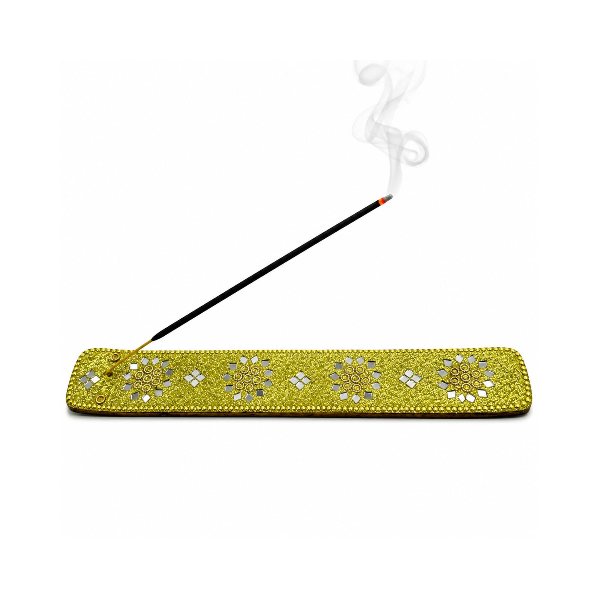 Wooden, Incense Holders, Ash Catcher, Decorative, Incense Burner, Green