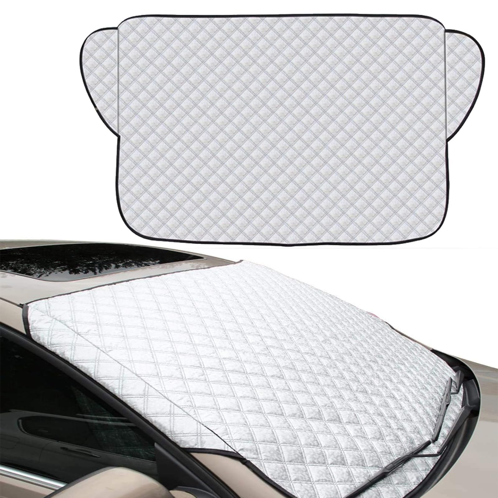 Copertura Parabrezza Auto Antighiaccio e Antigelo Protezione UV Ripiegabile