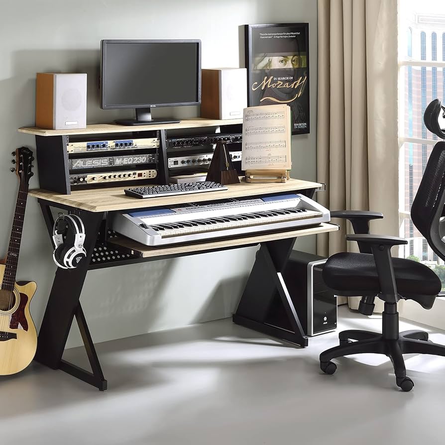 Amazon.com: Acme Furniture Rectangular Music Desk Table with