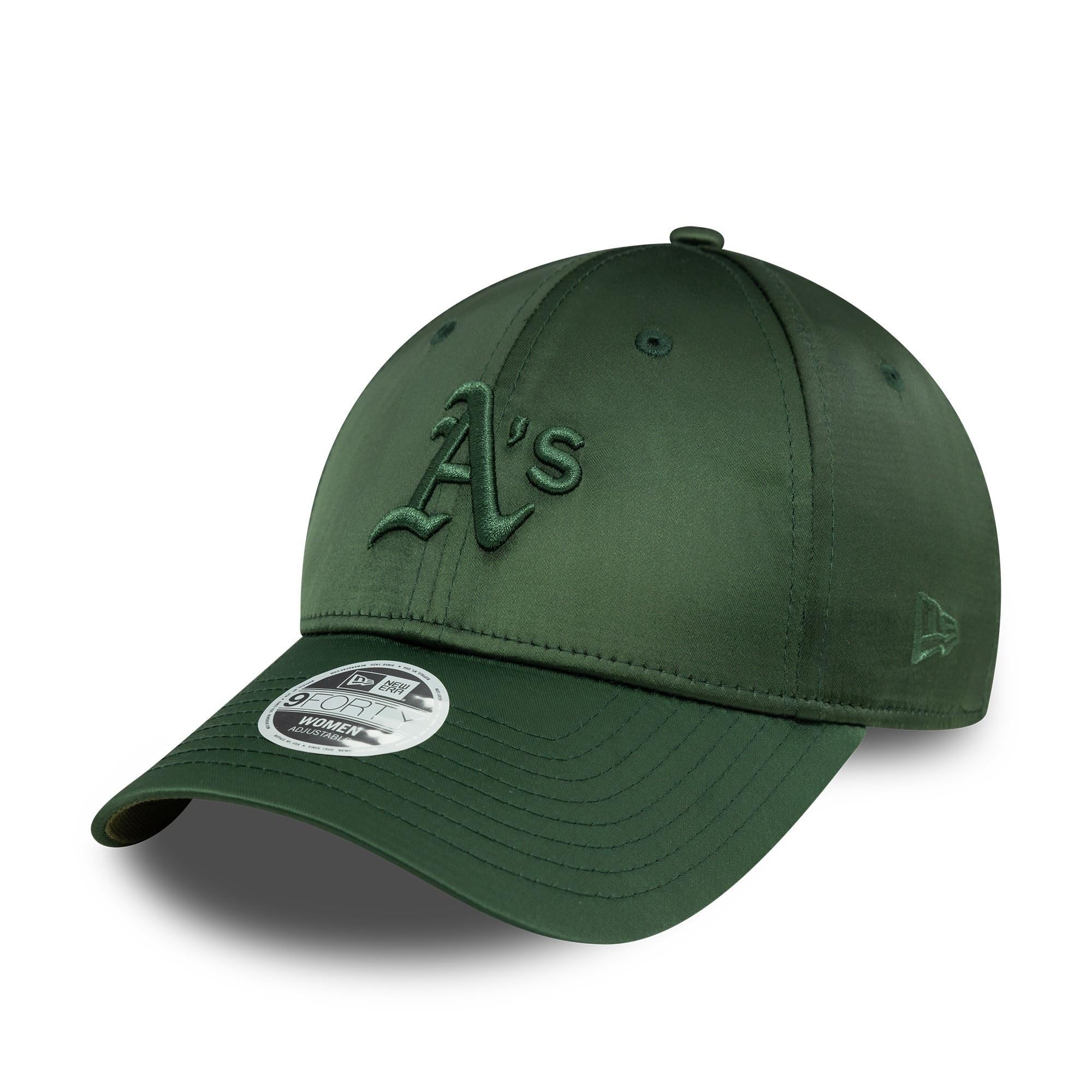New Era Oakland Athletics hat for Women Team Logo Satin Snapback Closure MLB Cap Tonal Green โ image 1