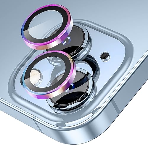 WSKEN Protector de lente de cámara para iPhone 14 Plus (6.7 pulgadas) iPhone 14 (6.1 pulgadas), modo de disparo nocturno, protector de pantalla de