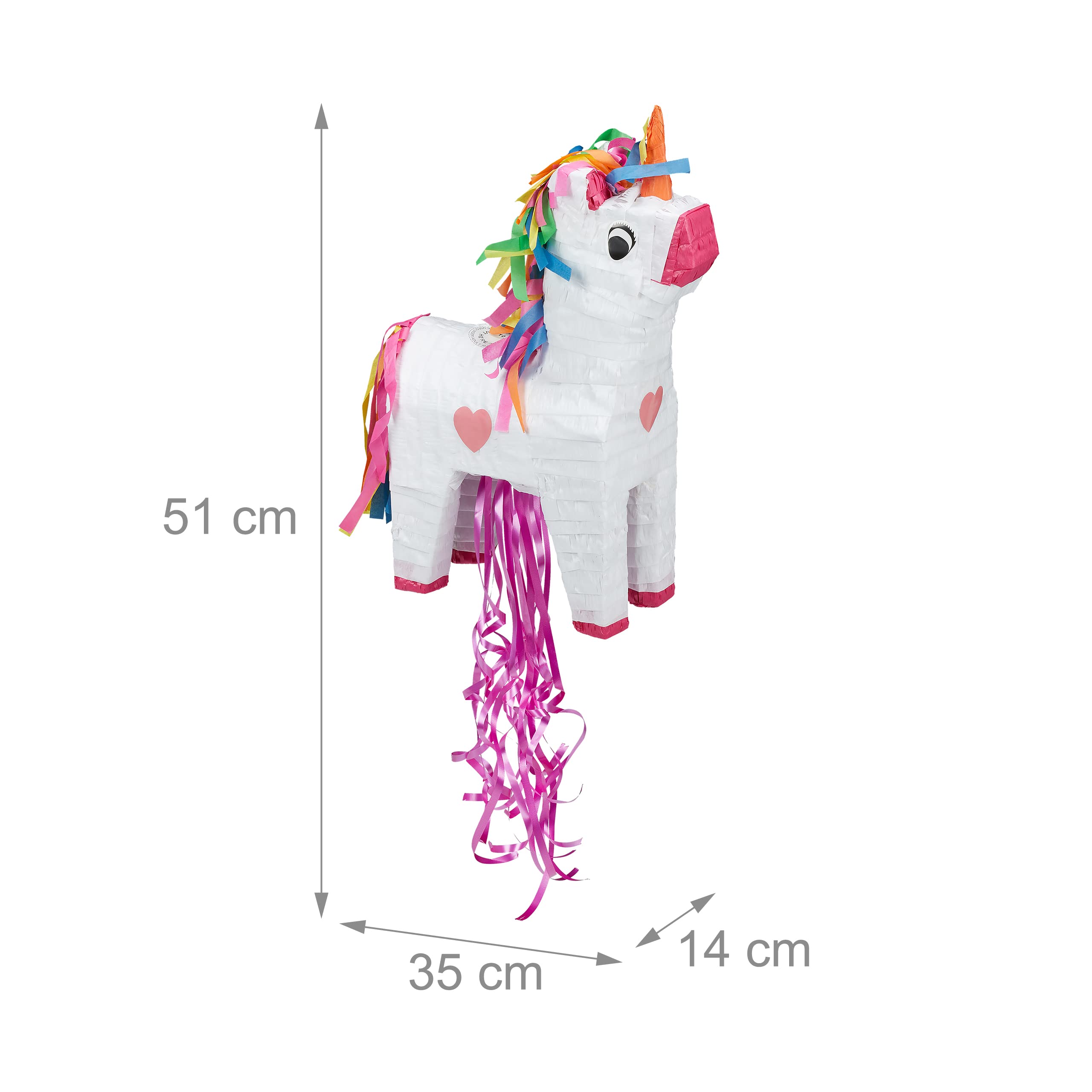 Relaxdays pinata eenhoorn, om op te hangen, voor kinderen, leuk voor verjaardagen, 47x43x13 cmom op te vullen, roze-pink Relaxdays pinata eenhoorn, om op te hangen, voor kinderen, leuk voor verjaardagen, 47x43x13 cmom op te vullen, roze-pink