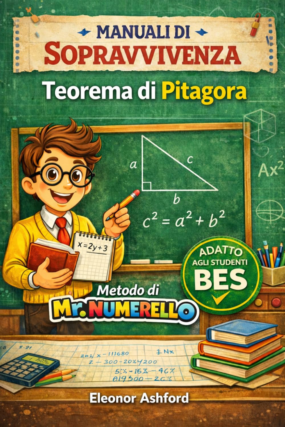 Teorema di Pitagora: Manuale di Sopravvivenza - Metodo di Mr Numerello (Manuali di Sopravvivenza di Mr Numerello - Capire senza tutor)