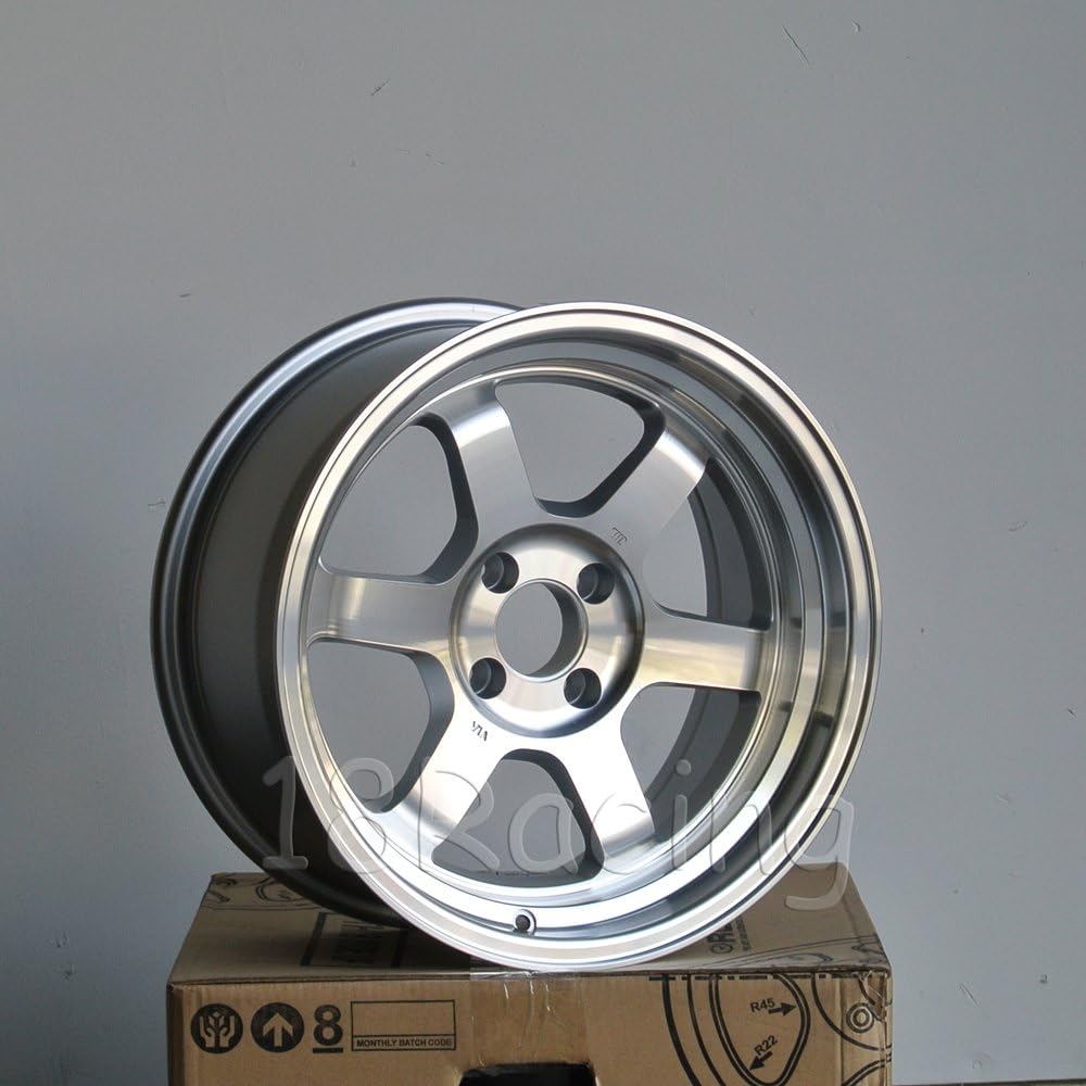 4 PCS ROTA GRID V WHEELS 16X8 PCD:4X114.3 OFFSET:0 HB:73 FULL POLISH SILVER