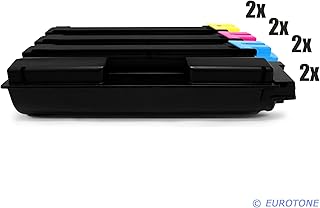 Eurotone Toner for T-A CLP 4726 DCC 2626 2726 6526 6626 Utax CLP 3726 CDC 1626 1726 5526 P-C2660DN - replaces 2x BK, 2x C, 2x Y, 2x M Shelln in saving set - compatible Premium Kit Alternative - recycled non oem Consumables