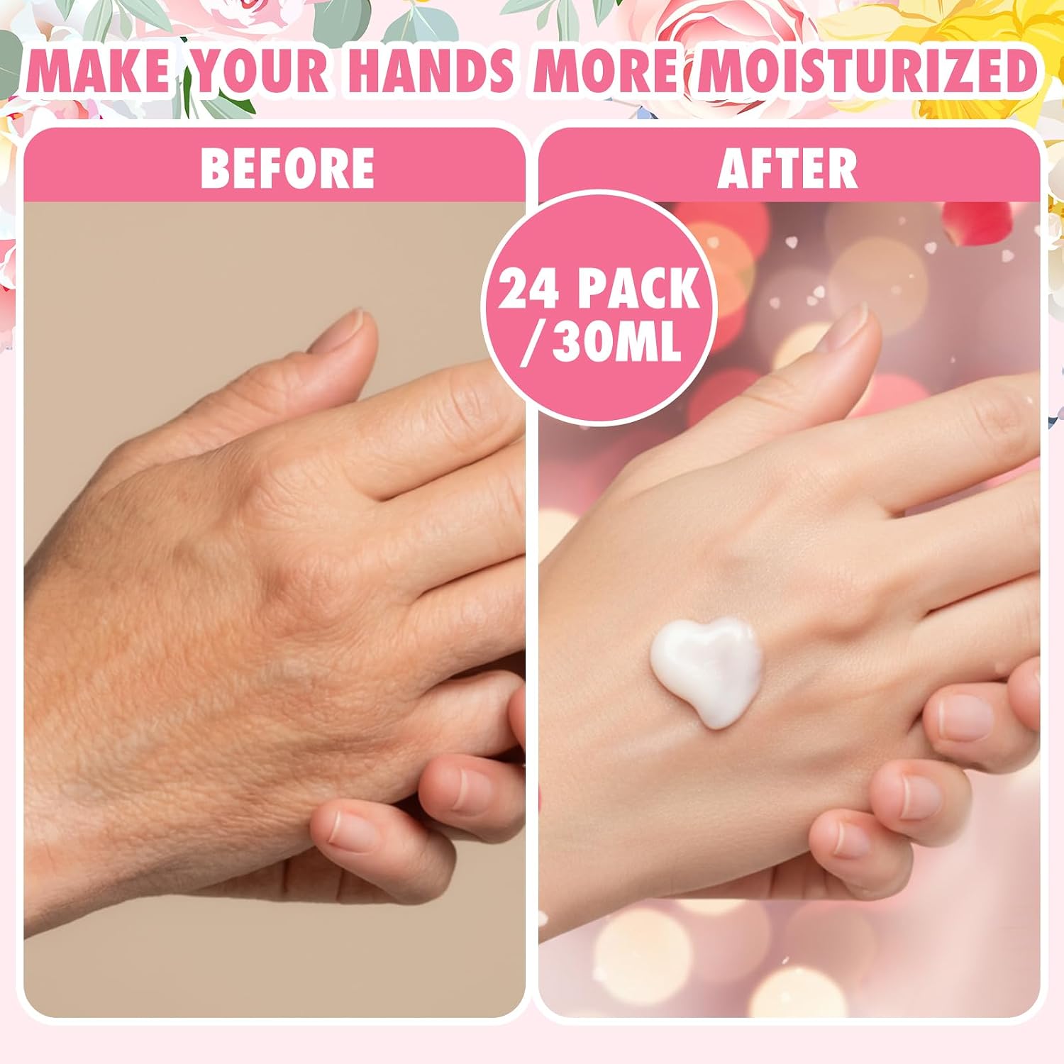 36 Pack Mother's Day Hand Cream Gifts Bulk Best Mom Ever Mini Hand Lotion Moisturizing Party Favors Travel Size Small Gifts for Church Women Mom Group Employee Staff Goodie Bags Stuffers