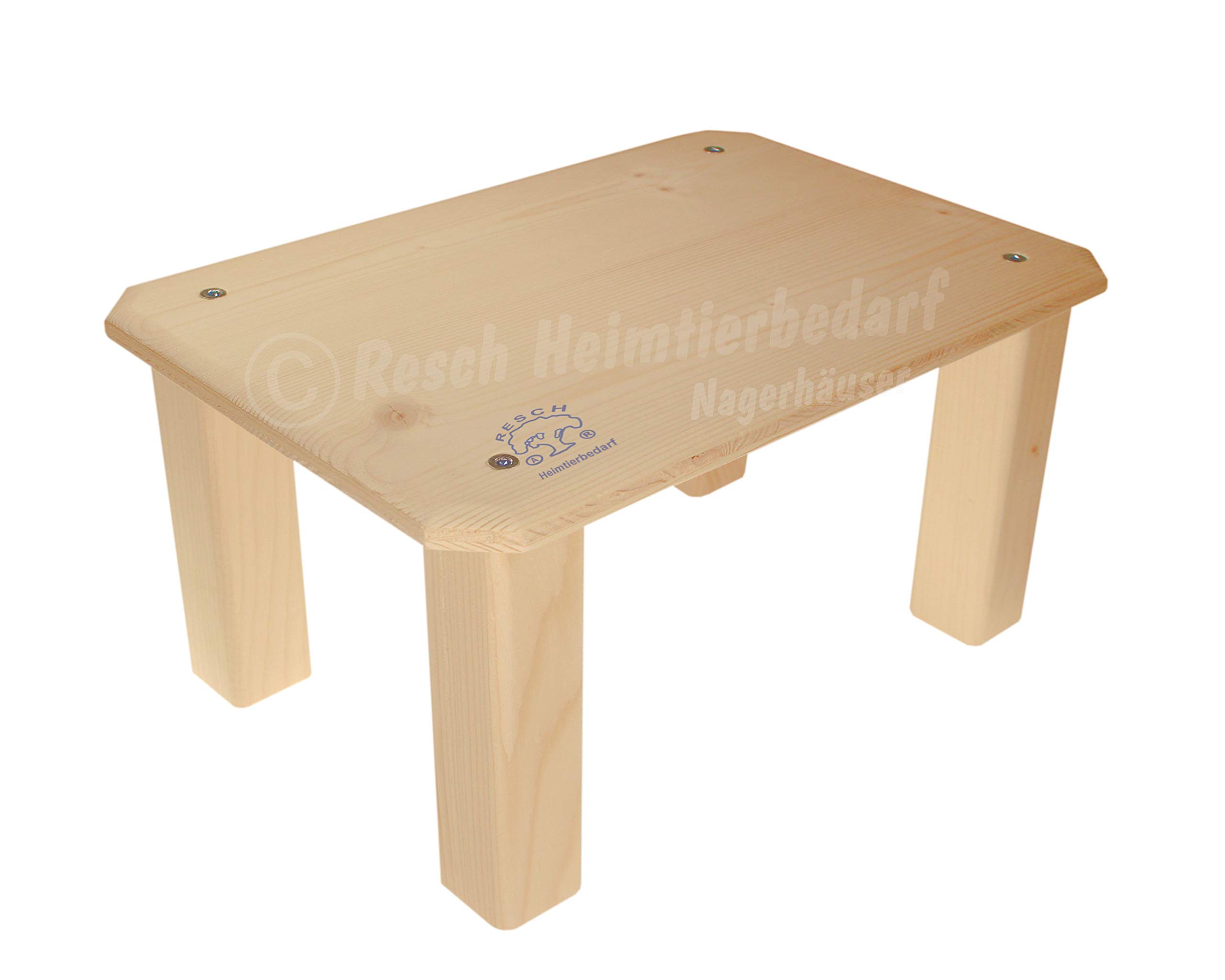 Resch Nr39 Unterstand XL Naturbelassenes Massivholz aus Fichte für Kaninchen und Meerschweinchen zum Verstecken 41x31x25cm (LxBxH)