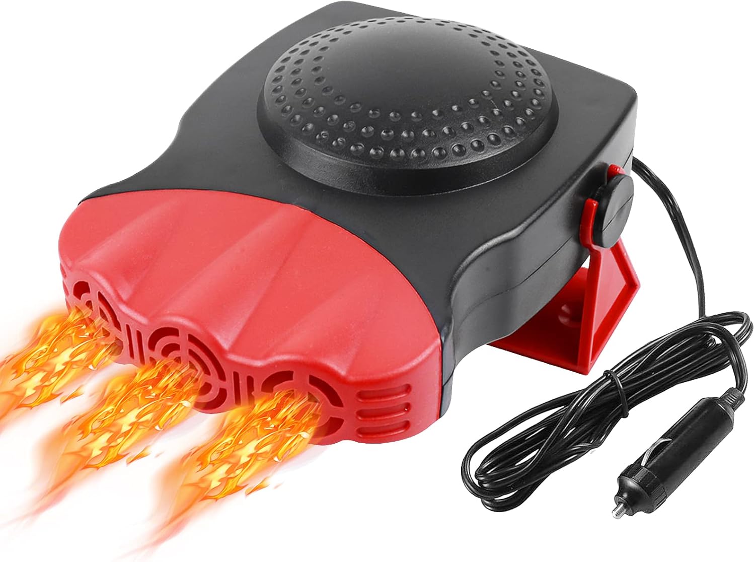 Car Heater, 12V 150W Car Heater 2 in 1 Heating Fan Defroster Demister Car Amplifier Cooling Fans Automotive Replacement Heater for Car SUV Truck Rv Trailer（Red） : Electronics