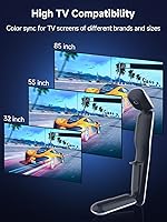 Vista 6 de TV LED Backlight Sync to Screen, 13.7ft LED Lights for 45-65 Inch TVs & PC Monitors, Smart App Control TV Lights That Change with TV, Backlight with