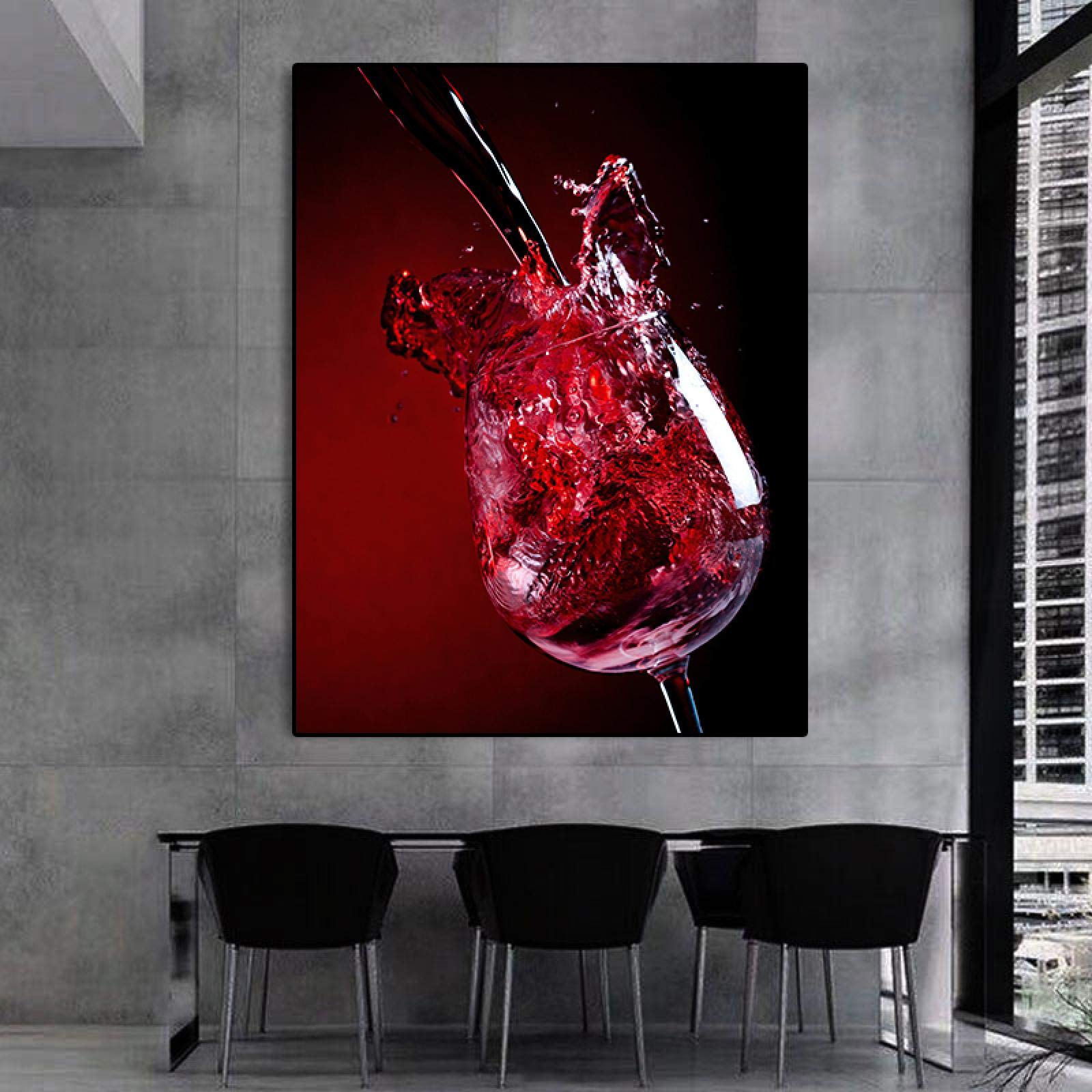 Toile peinture abstrait nordique inspiree pour creer un espace zen et epure - 8