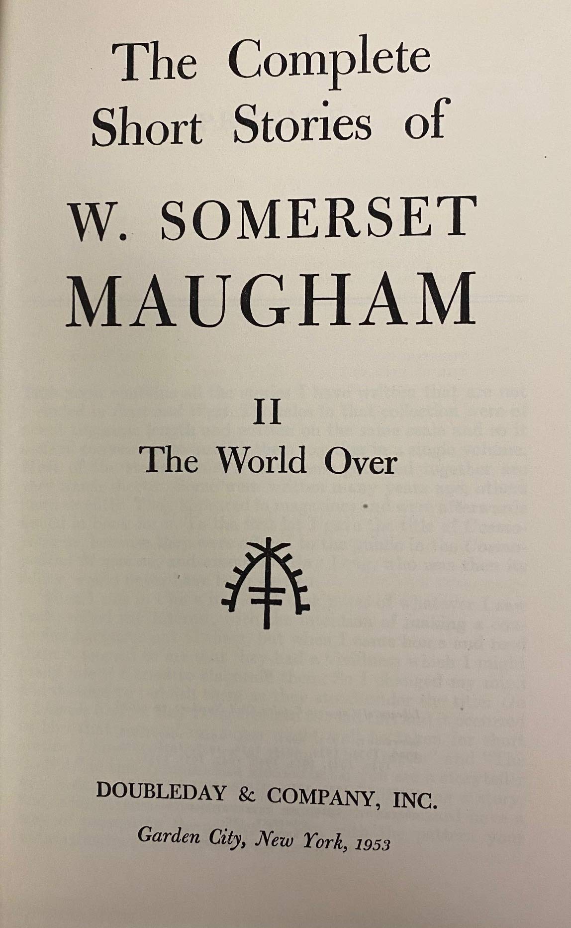 The Complete Short Stories of M. Somerset Maugham Vol.1: East and West - PT05