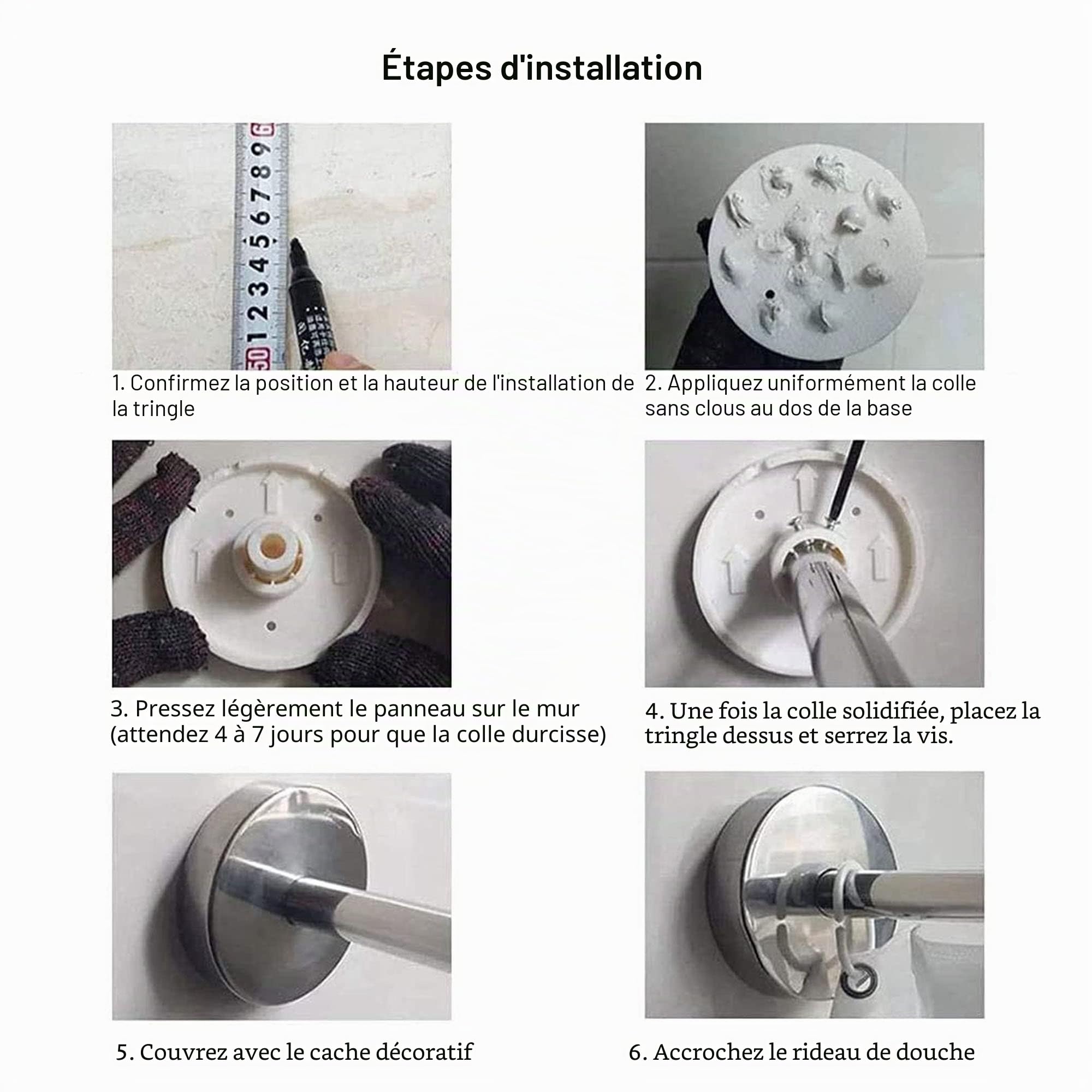 Barre Rideau De Cabine D'essayage en Forme De L, Tringles À Rideaux Extensibles en Acier Inoxydable, Tringles Rideaux Incurvées sans Perçage pour La Protection De La Vie Privée