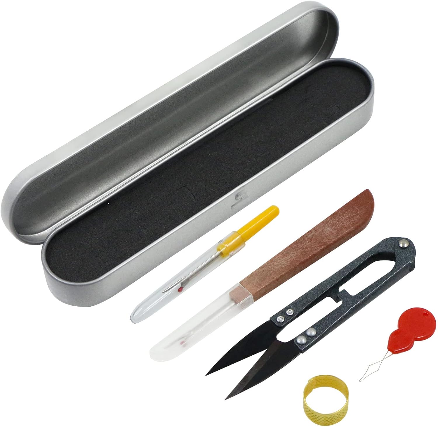 Abridor de Costuras Kit Costura Eliminador Hilos DIY Teléfono Móvil Daily Sewing Supplies Punto Cruz Quitamanchas Cuchillo Ropa Sastre Removedor Puntadas Rápido Juego Herramientas Planchado, 1Set