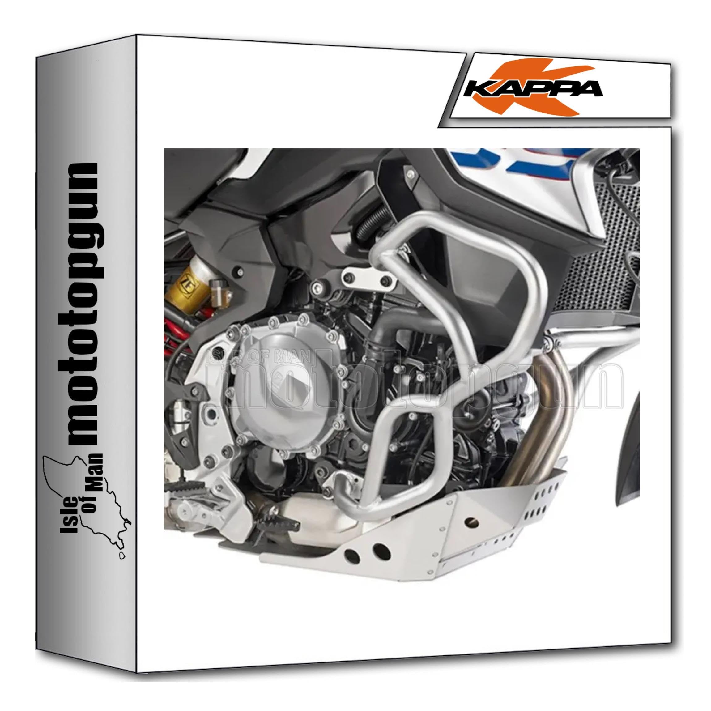 kappa kn5129ox defensas motor inox compatible con bmw f 850 gs 2021 2022 2023 mototopgun