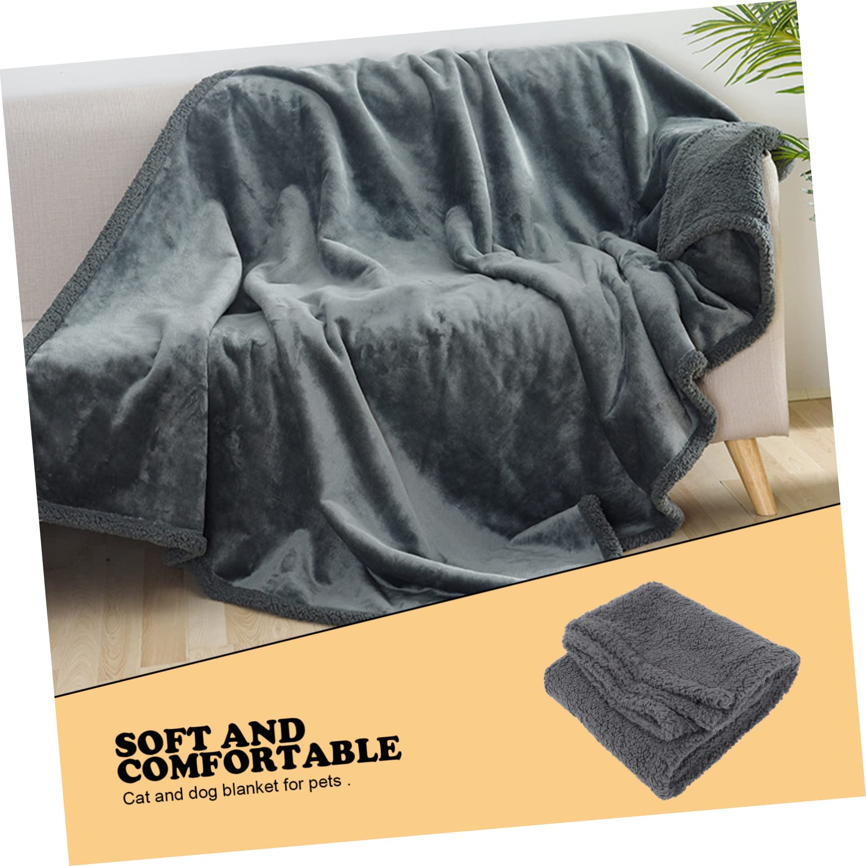 BESTonZON Pet Blanket for Dogs and Cats Fleece Throw Winter Warm Sleeping Blanket for Pets Soft and Comfortable Bed Mat for Couch Car Seat and Travel