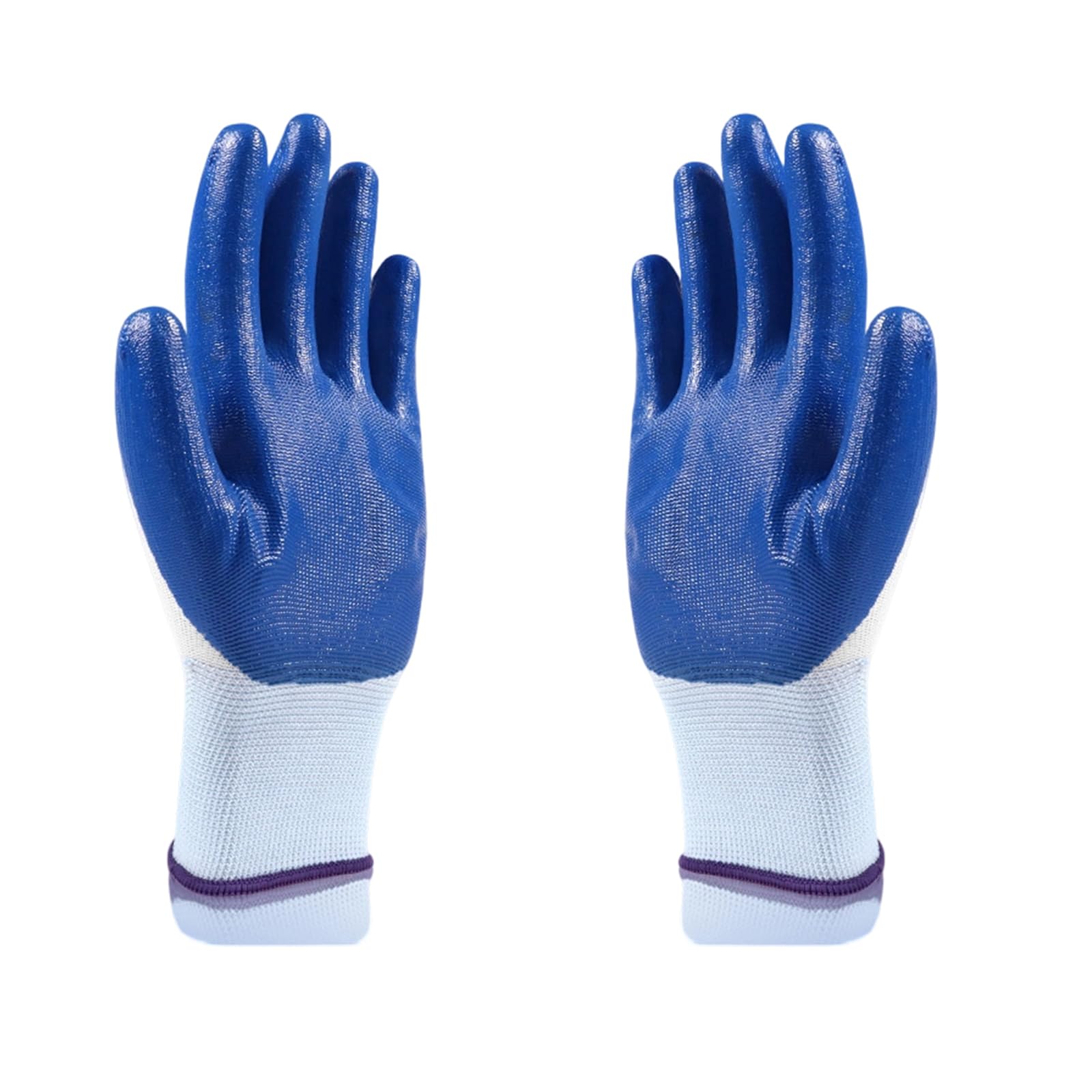 Gants de travail enduits de nitrile avec finition texturée et doublure en tricot pour les tâches ménagères, la réparation et la manipulation de routine Gants de travail revêtus de nitrile Gants de