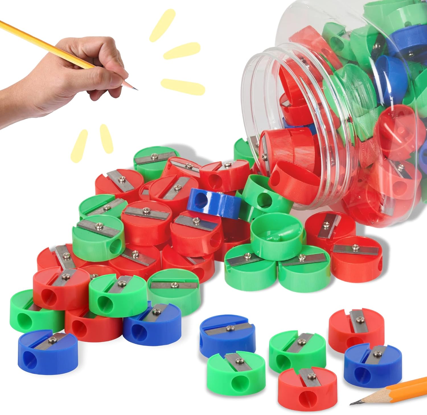 Neliblu Pencil Sharpeners Plastic Pencil Sharpener for