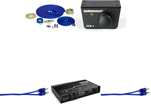 مضخم صوت متعدد القنوات عالي الطاقة AudioControl LC-5.1300 مع Accubass مع مجموعة أسلاك نحاسية نقية 4GA OFC وجهاز تحكم عن بعد ACR-1