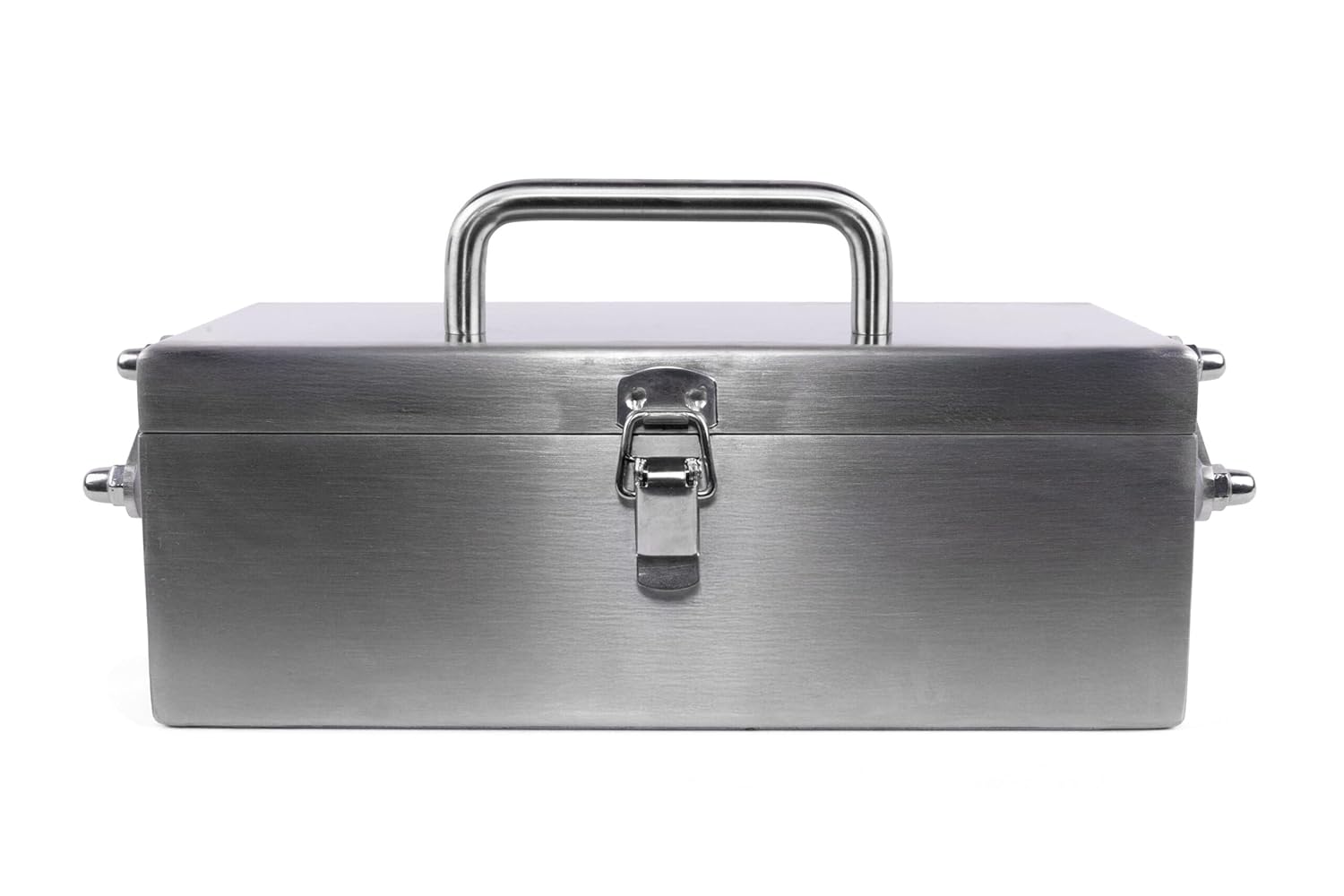 Nuclear Syringe Carrier Box – Tungsten Shielded - Lead-Free - Stainless-Steel Exterior (10mm Pb)