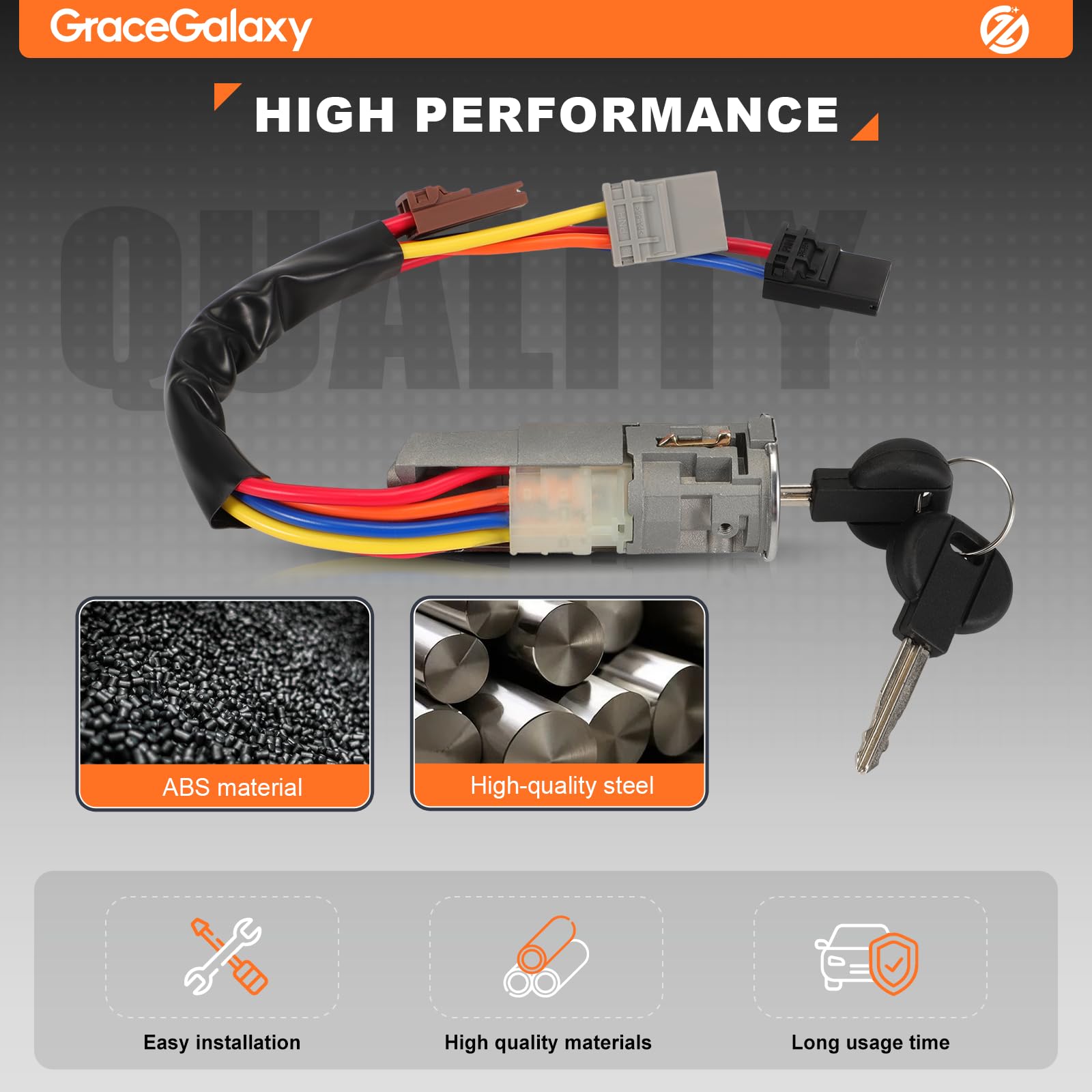 GraceGalaxy Interruptor de Bloqueo de Encendido para Berlingo 1996-2008, 106 I II 806 Partner 96244156 252522