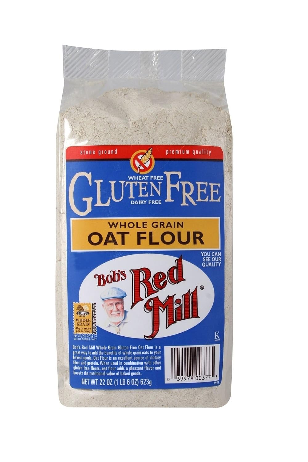 Bob's Red Mill Gluten Free Oat Flour, 1.37 Pound (Pack of 4)