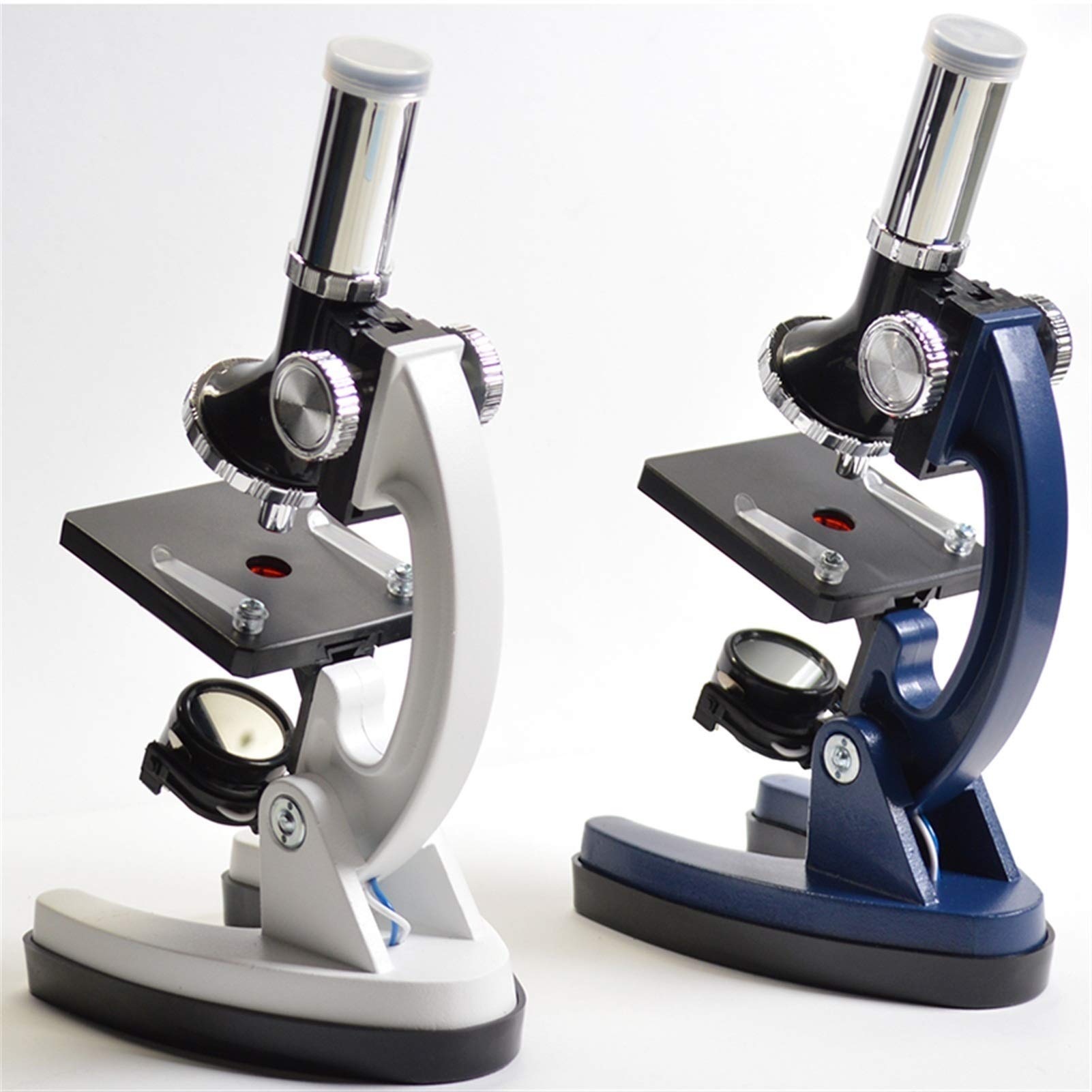 Zestaw Mikroskopu Studentów, Laboratorium Home School Science Edukacyjna Zabawka Prezent Rafinowany Biologiczny Mikroskop dla dzieci Dziecko(Blauw)