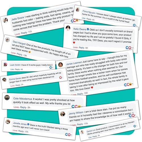 Miniatura 3 de DEOS Suplemento desodorante interno  Desodorizante de cuerpo completo para la salud intestinal, salud de la piel, desintoxicación y apoyo a la
