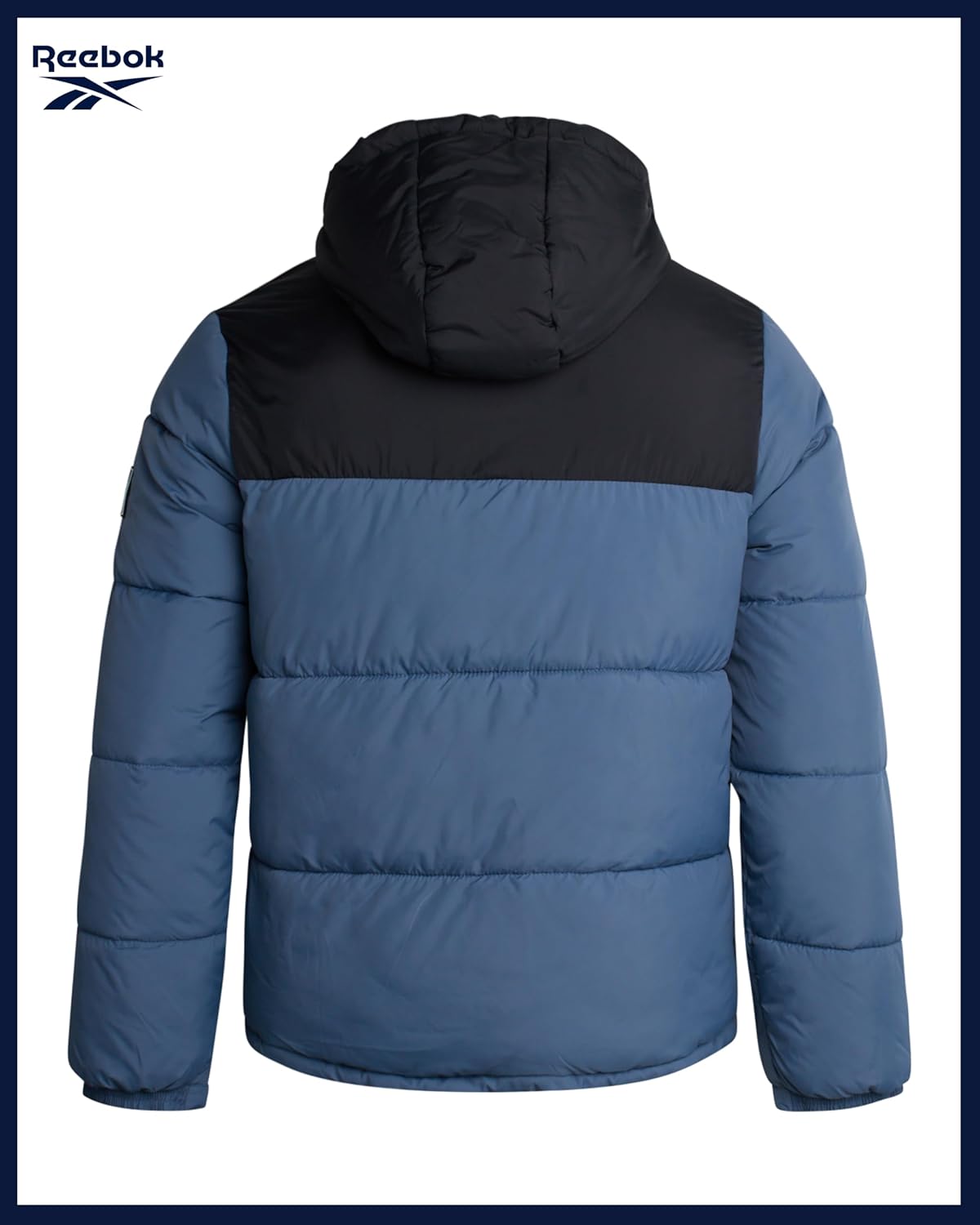 Reebok Mens Winter Jacket – Warm Heavyweight Mens Winter Coat – Wind Water Resistant Insulated Quilted Puffer Jackets for Men