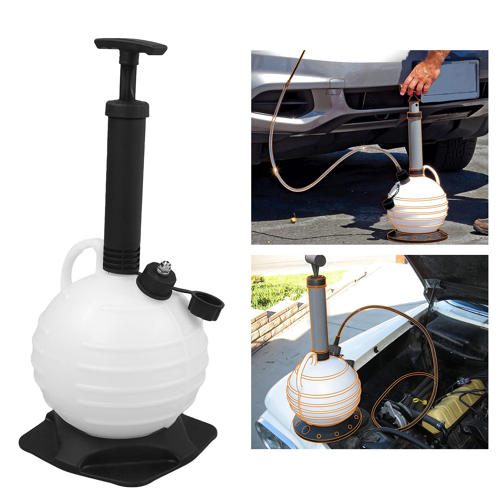 Extractor De Aceite Al Vacío Vomeko 6L, Extractor De Fluidos Para Automóviles, Bomba Manual De Fluidos De Plástico, Cortacésped Para Motocicletas Para Automóviles.