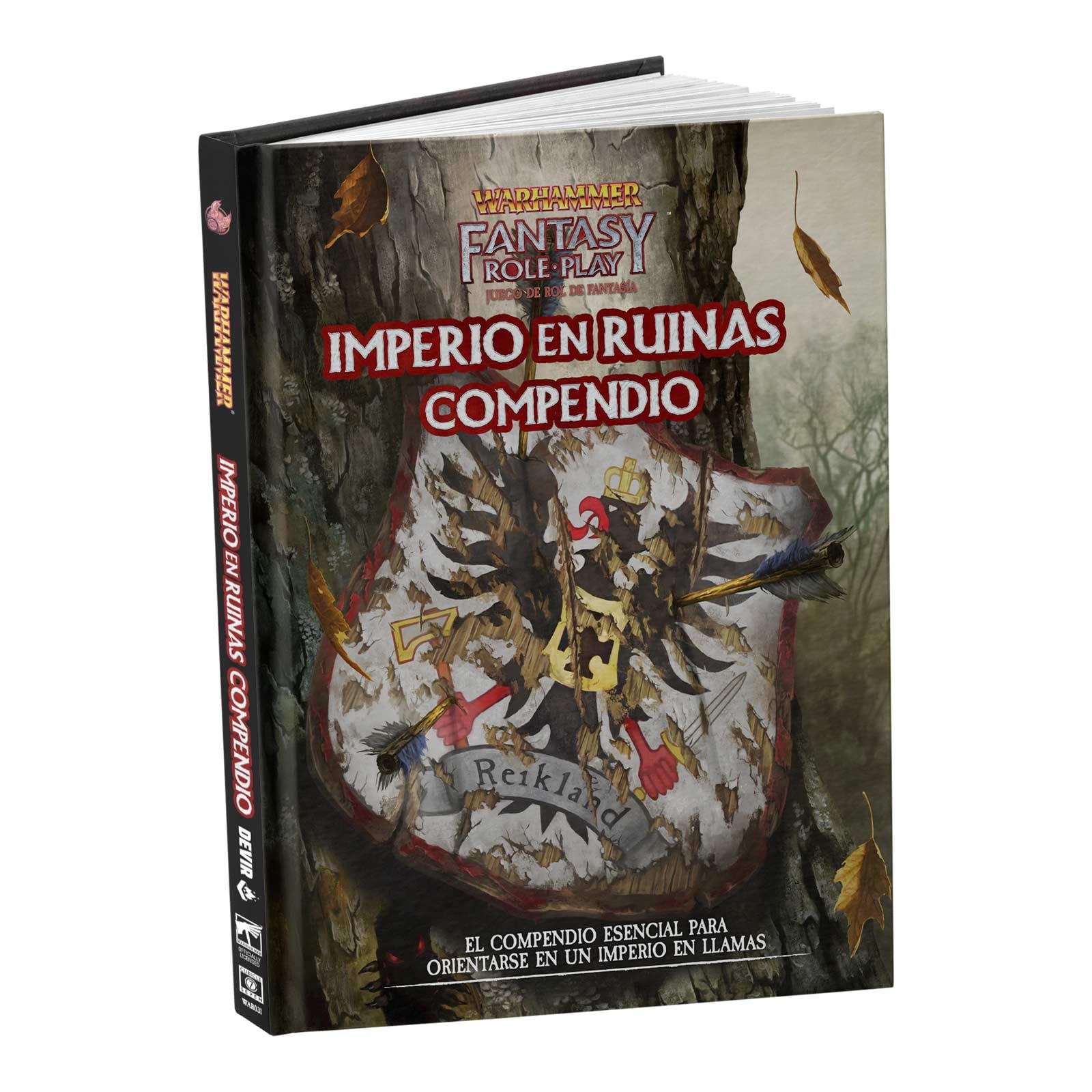 Devir - Warhammer 4ª edicion, El Imperio en Ruinas Compendio, Juego de rol, Juego Warhammer, Libro de rol, Estrategia (WFIMRUCOM)