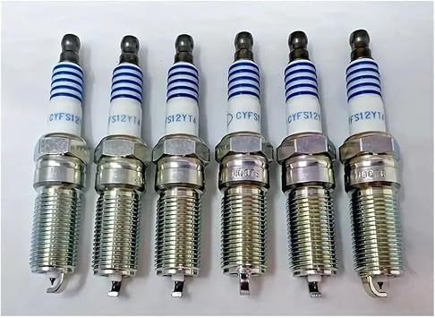 6PCS Genuine OEM Iridium Spark Plugs SP-580 CYFS12YT4 SP534 Compatible For Ford F150 Transit Compatible For Lincoln MKT MKS Compatible For Navigator Compatible For Nissan For Scion XB