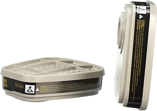 Miniatura 2 de 3M 6005 cartucho de forlmaldehídovapor orgánico para protección respiratoria, 2 unidades