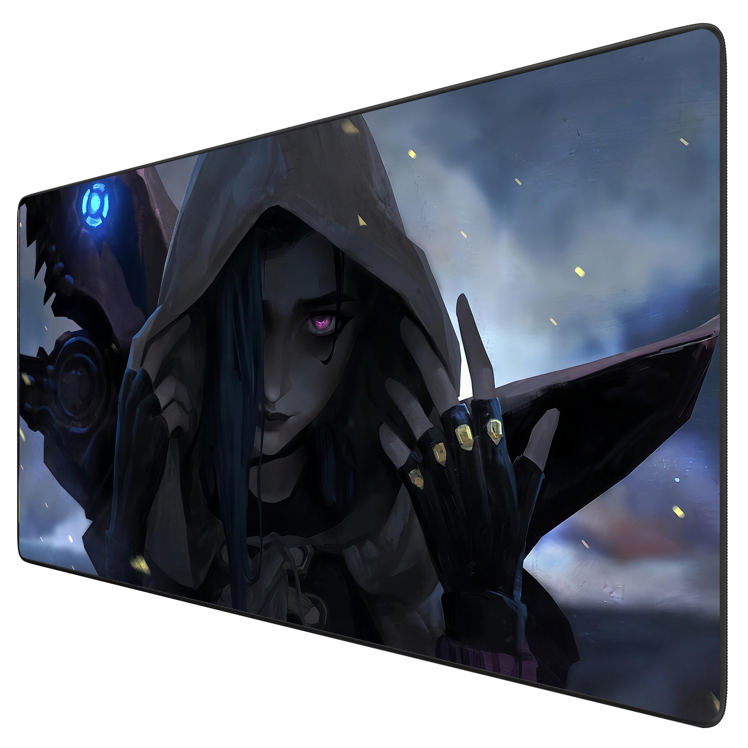 League Of Legends Arcane Tapis De Souris XXL, Grand Mousepad Gamer Hydrorésistant Avec Base En Caoutchouc Anti-Glissant Surface Texturée Idéal Pour Ordinateur Et PC Dimensions (90 X 40 Cm