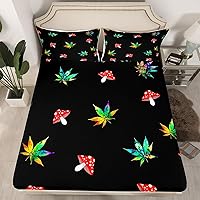 Vista 18 de Manfei Juego de sábanas bajeras de panal de galaxia, tamaño individual, 2 piezas, estampado geométrico hexagonal, funda de cama de cielo estrellado