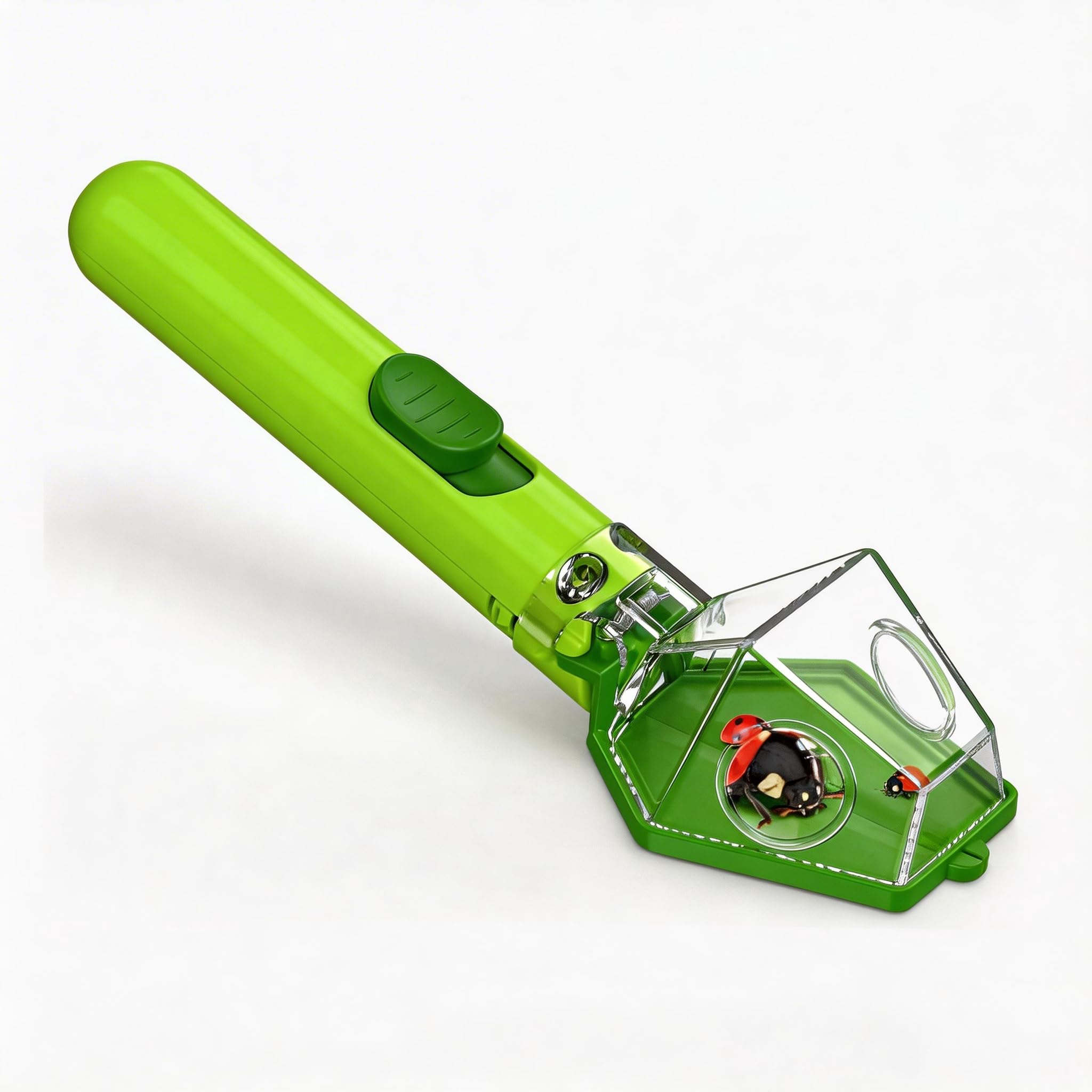 Kids Insect Catcher Kit with 6x Magnifying Glass – Outdoor Nature Exploration Set, Ideal for Observing Beetles, Butterflies & Small Animals, Educational STEM Toy for Boys & Girls Ages 3+ (Green)