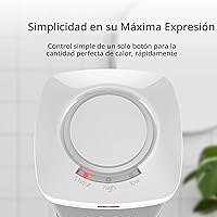 Vista 7 de Lasko Calentador Eléctrico Portátil de Cerámica para Espacio con Enchufe ALCI para Uso en Baño, 2 Ajustes de Calor y Botón de Calor Simple, 8