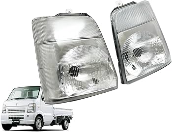 スズキキャリィ　ヘッドライト左側 Amazon | MOTOR POWER スズキ キャリイ DA63T (～2005年11月) ヘッド
