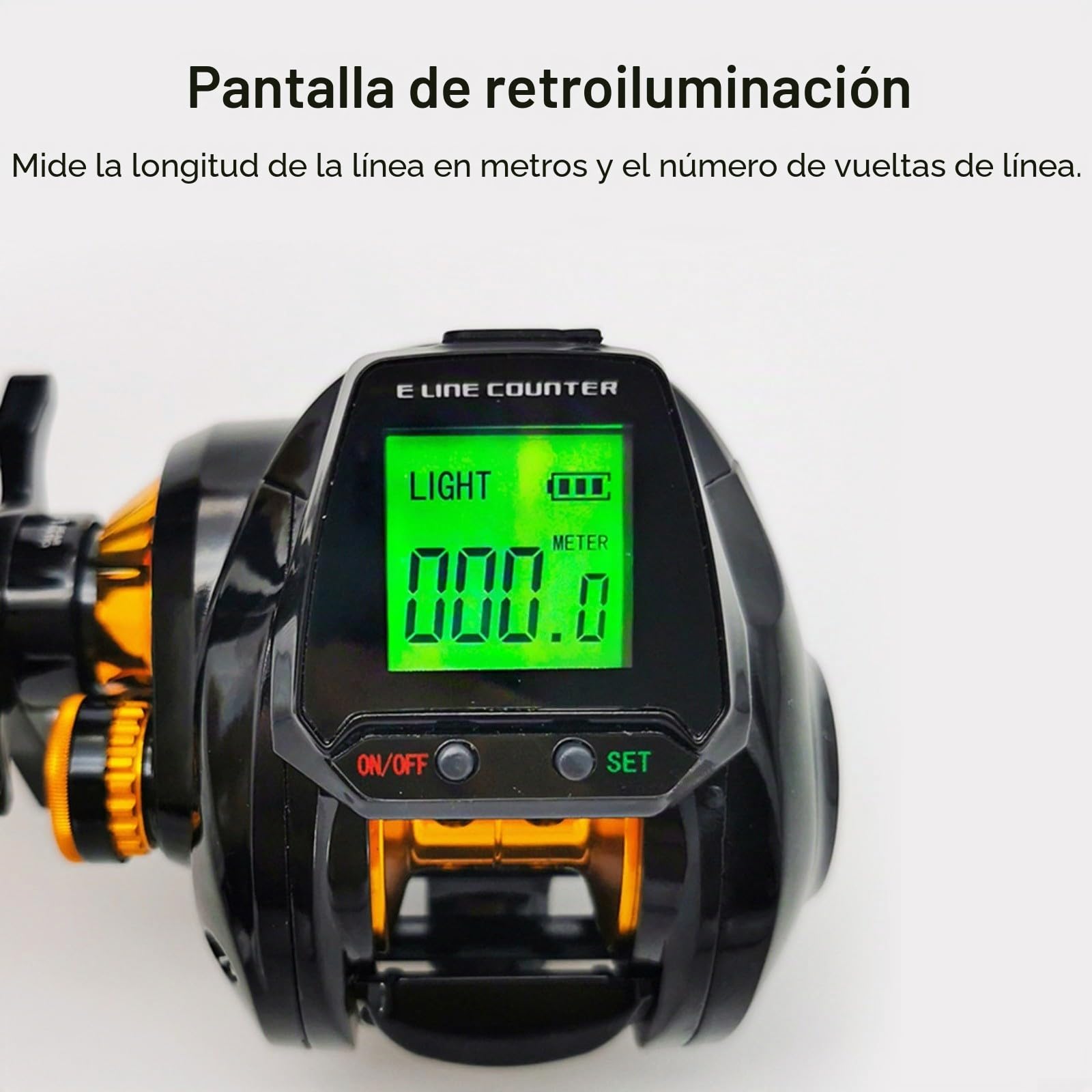 Carrete de cebo eléctrico, carrete de metal resistente a la corrosión, carrete de cebo de agua salada con de frenado magnético