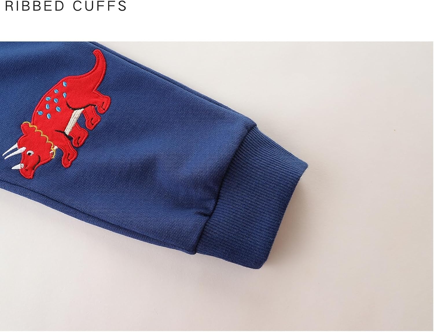 IjnUhb Boys Sweatpants,Toddlers Cotton Pull On Jogger Pants, Kids Elastic Waist Stretch Pants, 2-Pack - Image 4