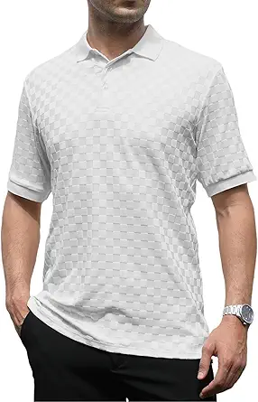 Alex Vando Mens Polo Shirts Short Sleeve Regular Fit Fashion Designed Shirt
