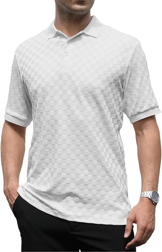 Alex Vando Mens Polo Shirts Short Sleeve Regular Fit Fashion Designed Shirt