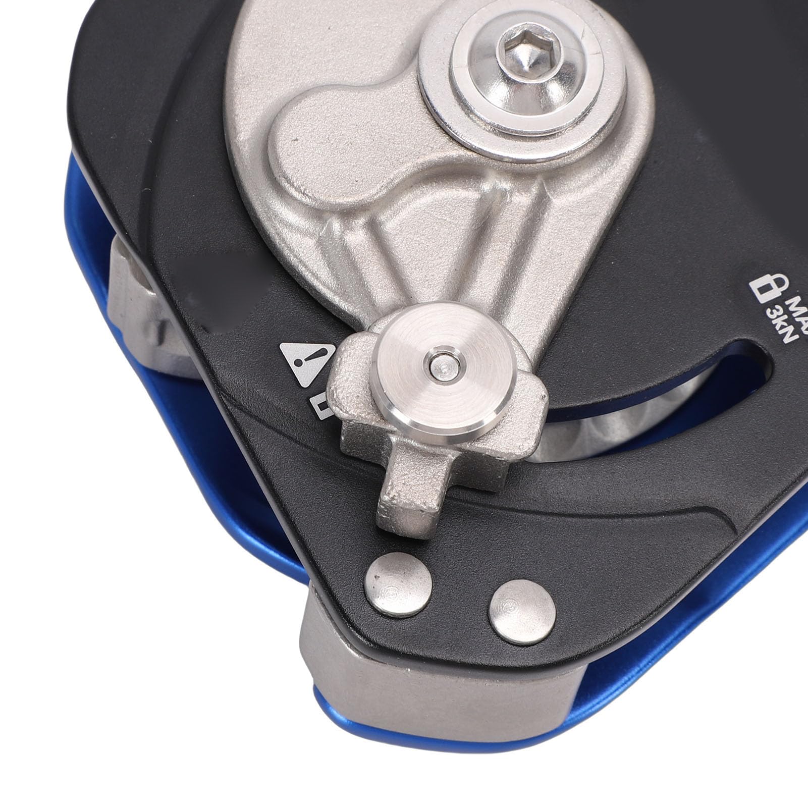 Aramox Seilrolle für Höhenarbeiten, 7075-Aluminiumrolle, 6 KN Selbstsicherndes Einweg-Design, Passend für 10 Bis 12 Mm Seil, für Notfall- und Rigging-Benutzer bei Arbeiten in der Luft