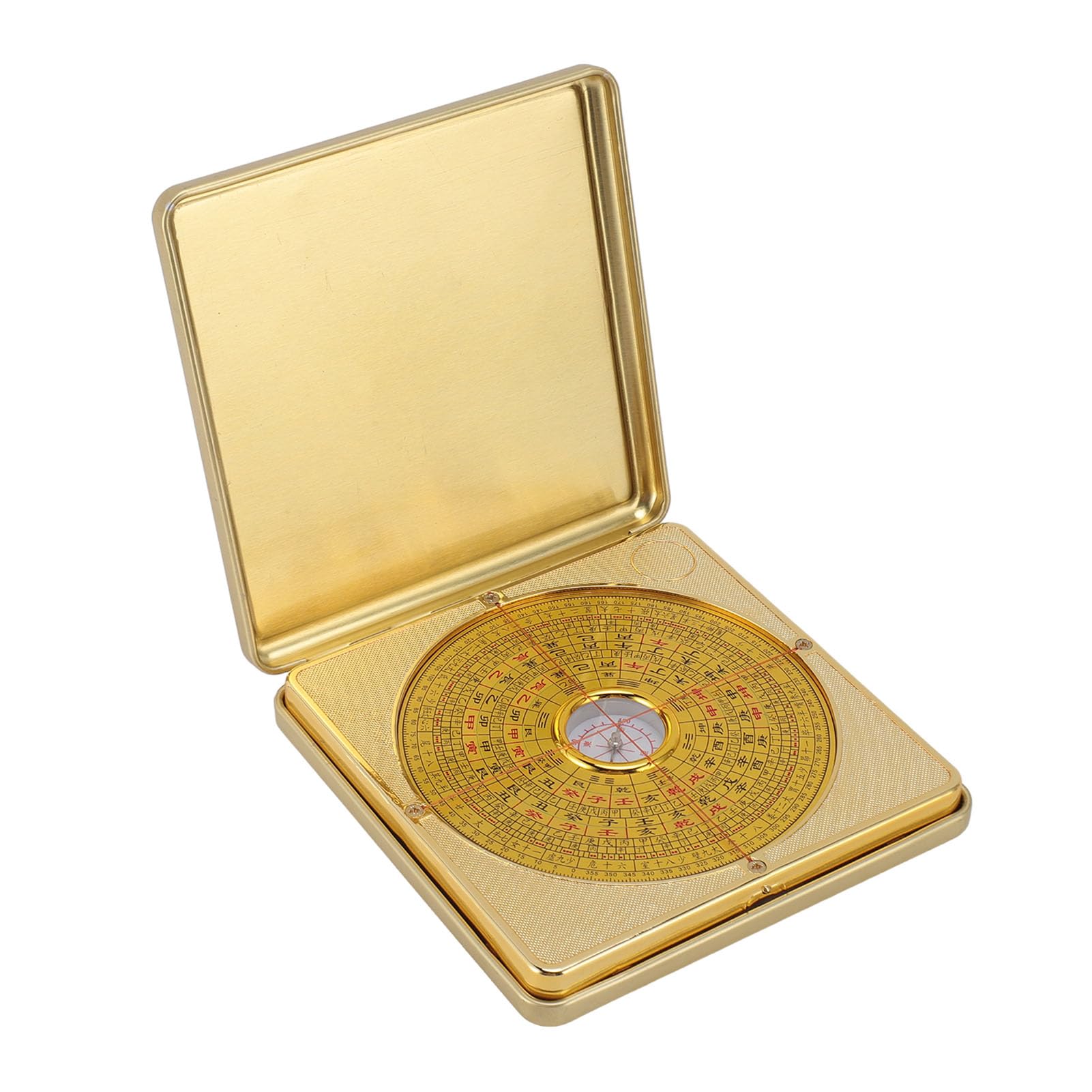 Feng Shui Luo Pan Iron Precise with Flipping Cover Feng Shui Compass for Learning Residential Feng Shui