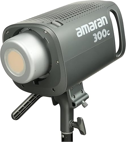 Miniatura 6 de Aputure Amaran 300c RGBWW A todo color 300W COB LED luz de video Bowen Mount, 26,580 lux 3.3 ft 2,500K a 7,500K CCT con ajuste GM , control de