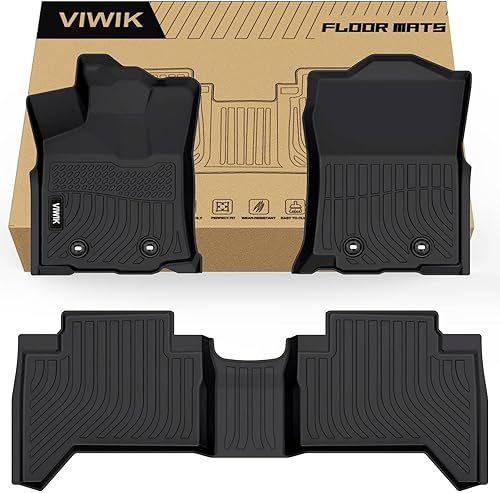 Miniatura 28 de VIWIK - Alfombrillas para Nissan Pathfinder de 7 plazas 2013-2020 / QX60/ JX35 2013 2014-2020, juego completo de alfombrillas de coche